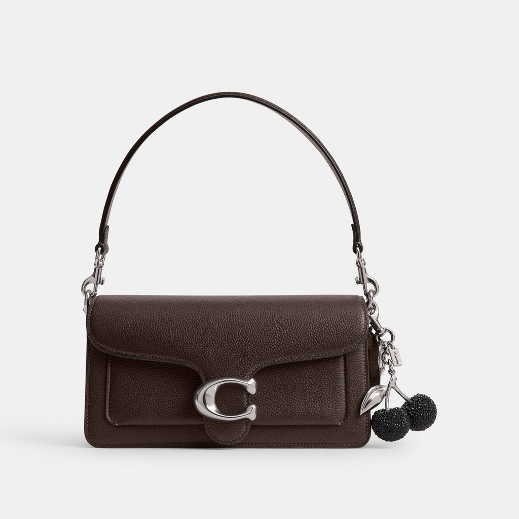 Coach Crystal Cherry Bag Charm - Silver/Black (Women's)
