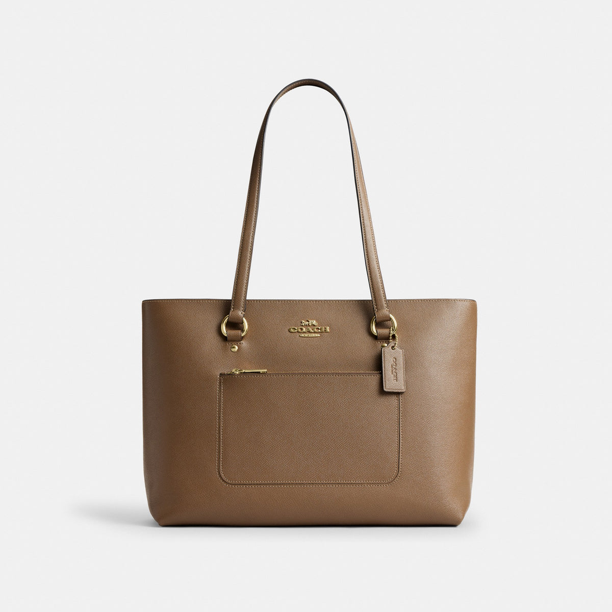 Coach Station Tote Bag - Gold/Dark Stone (Women's)