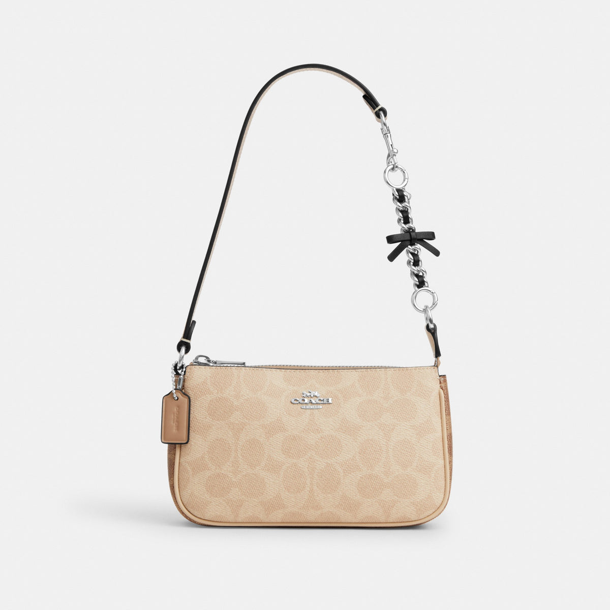 Coach Bow Strap Extender - Silver/SILVER/BLACK (Women's)