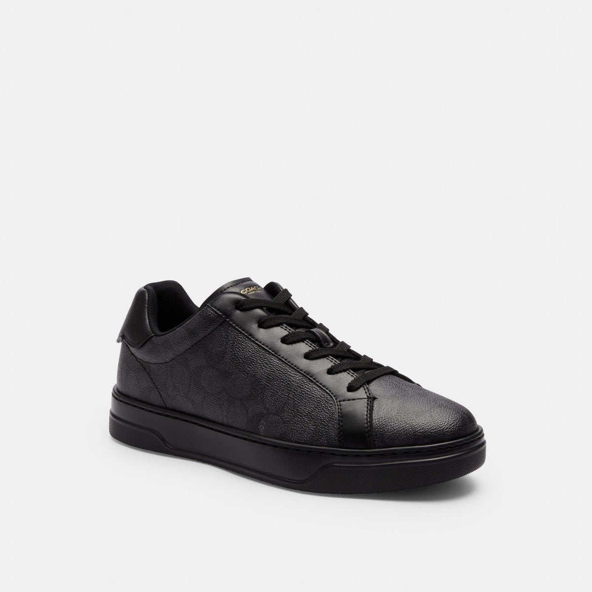 Coach High Line Sneaker In Signature Canvas - Graphite/Black (Men's)
