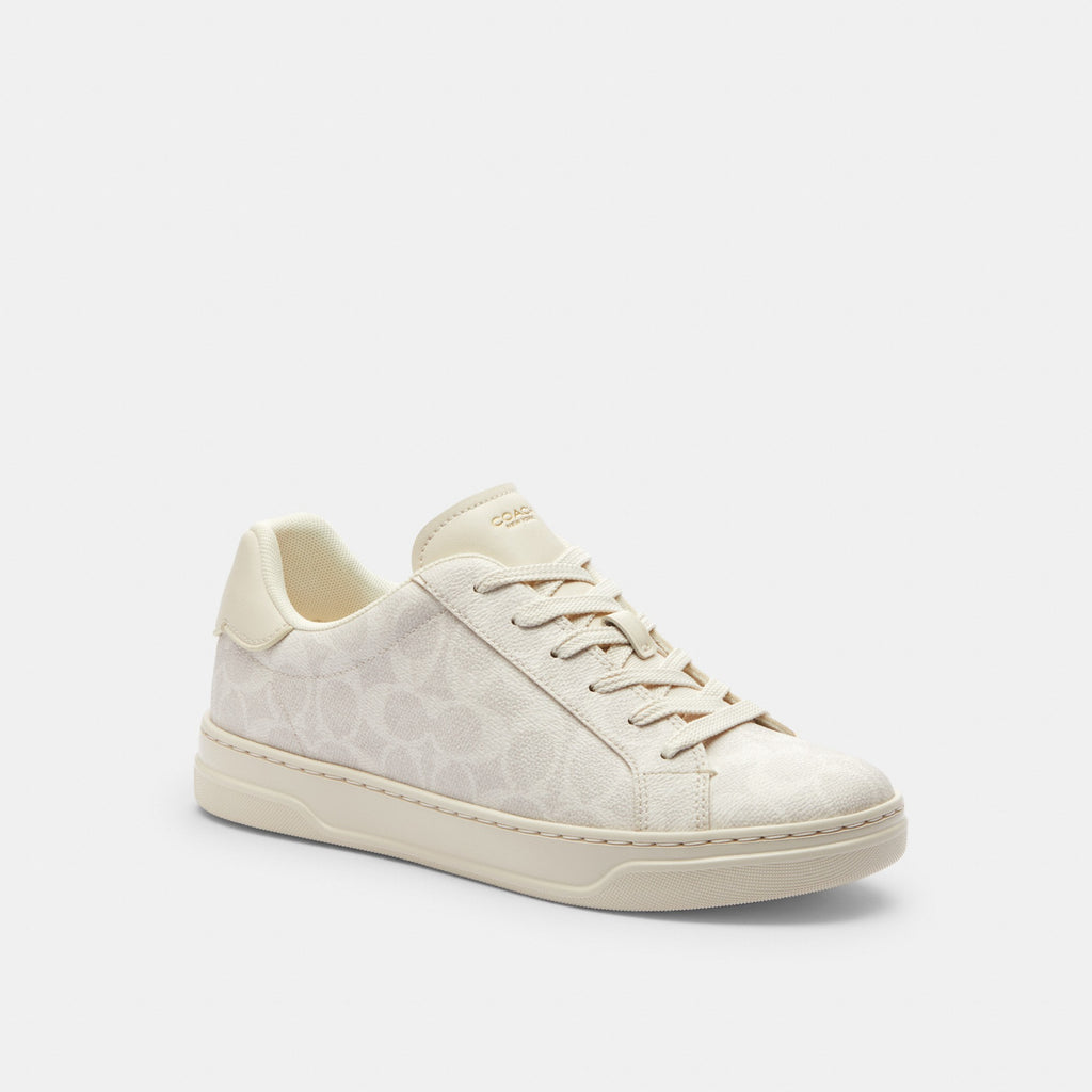 Coach High Line Sneaker In Signature Canvas - Off White (Women's)