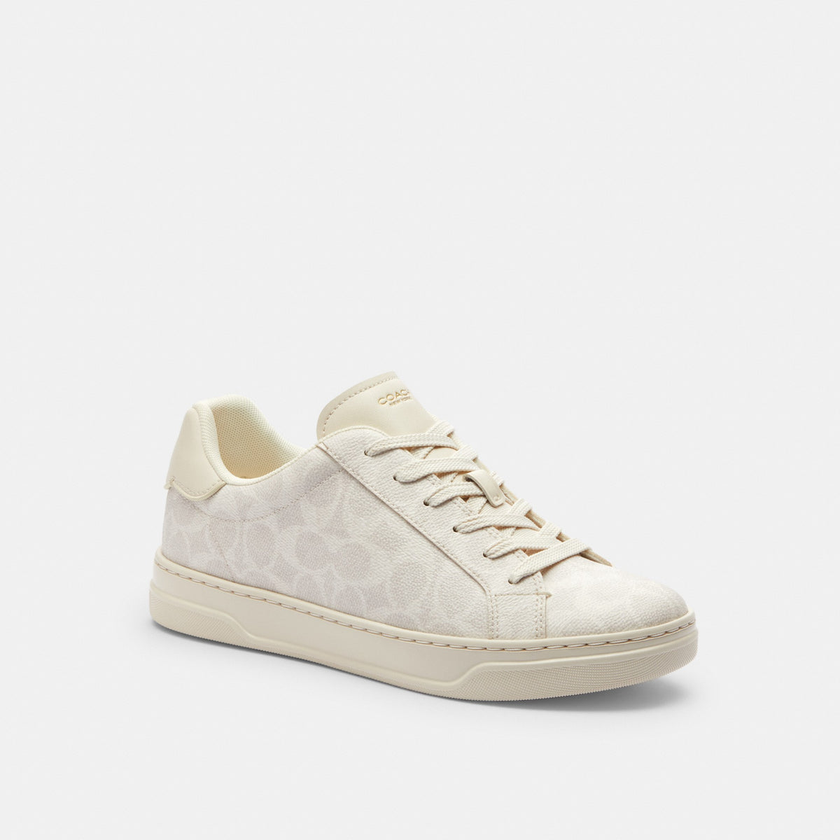 Coach High Line Sneaker In Signature Canvas - Off White (Women's)