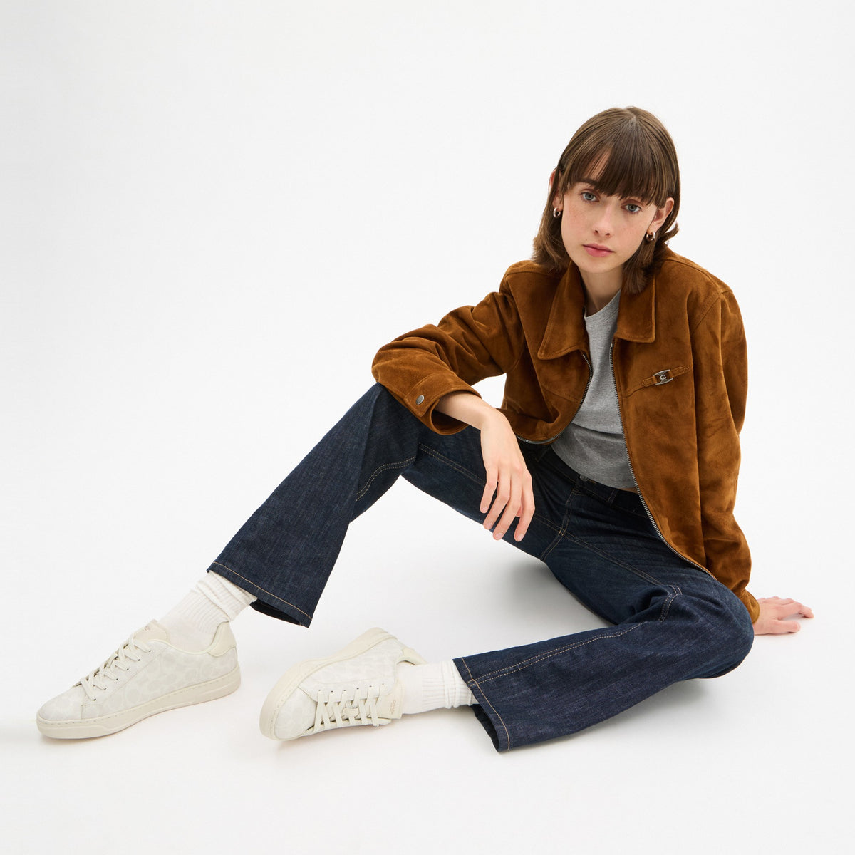 Coach High Line Sneaker In Signature Canvas - Off White (Women's)