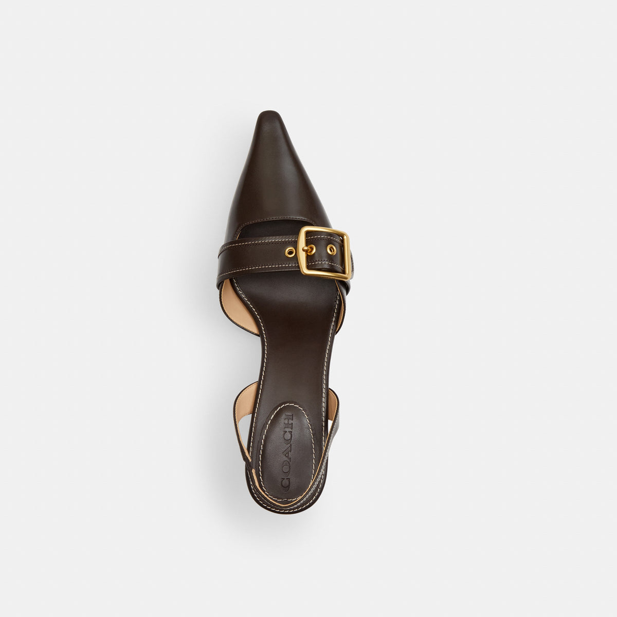 Coach Margot Slingback - Chocolate Brown (3)
