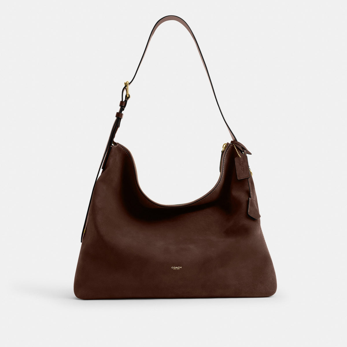 Coach Mott Messenger Bag - Dark Chocolate Suede