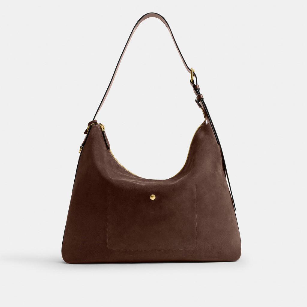 Coach Mott Messenger Bag - Dark Chocolate Suede