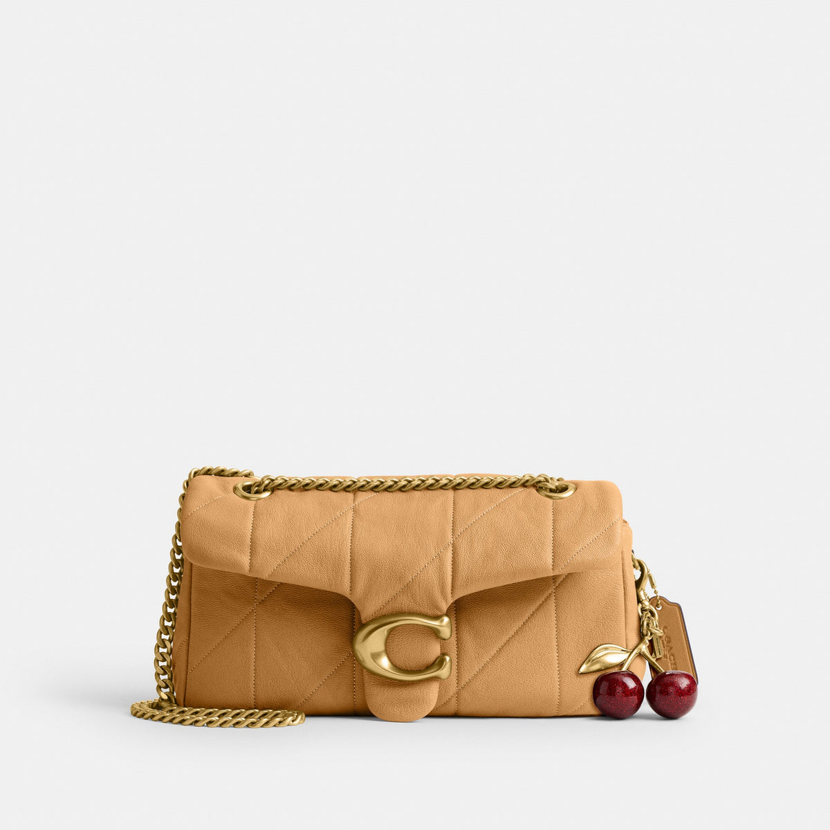 Coach Tabby Shoulder Bag 26 With Quilting - Brass/Biscuit (Women's)