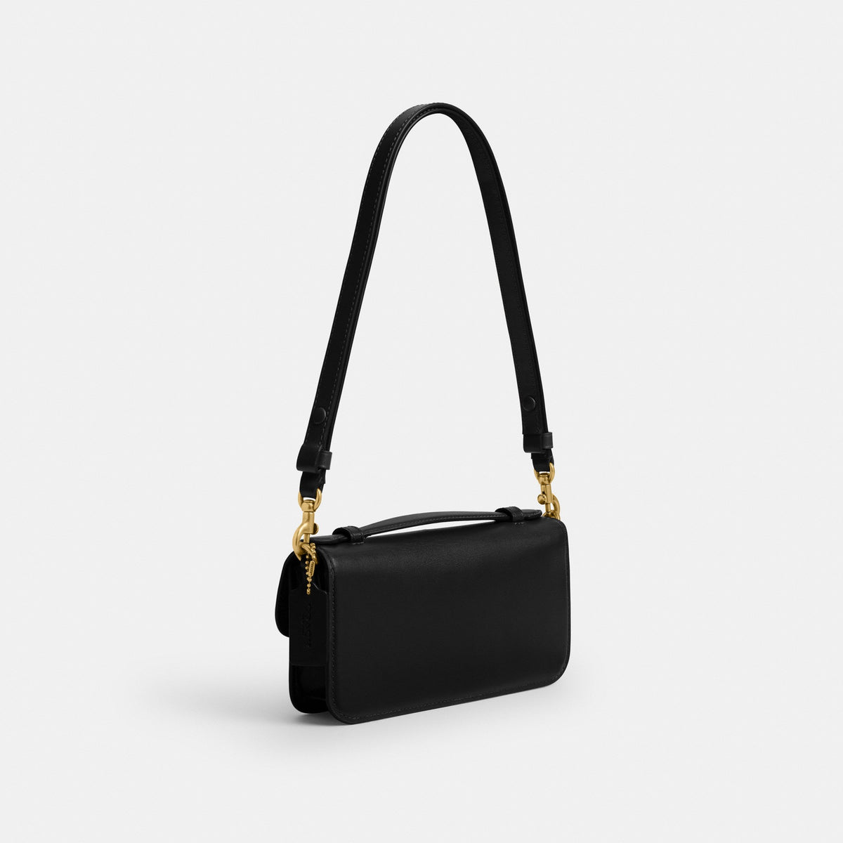 Coach New York Elora Top Handle Crossbody Bag - Brass/Black (Women's)