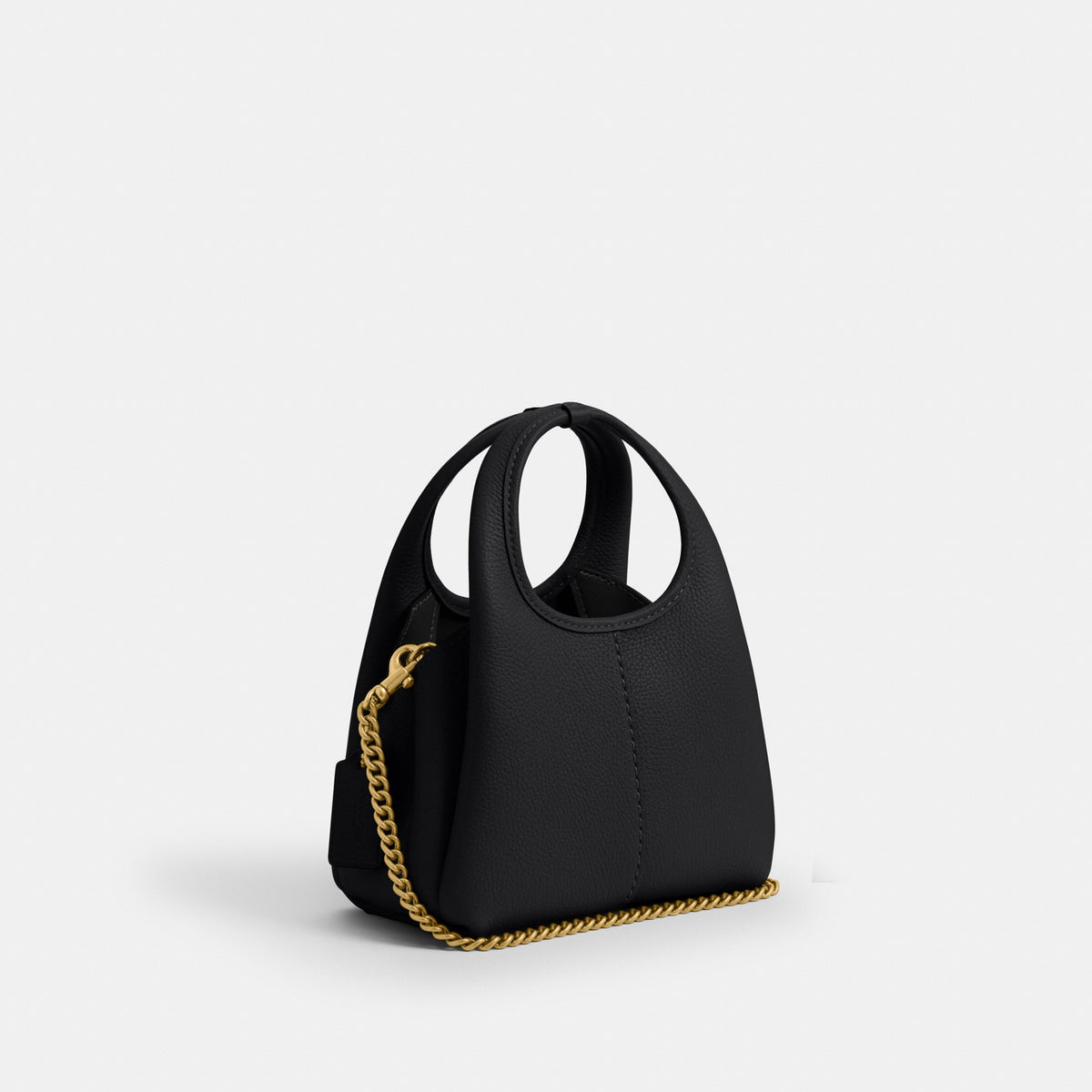 Coach Lana Shoulder Bag 19 - Brass/Black (Women's)