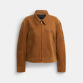 Coach Suede Jacket - Sepia (Women's)