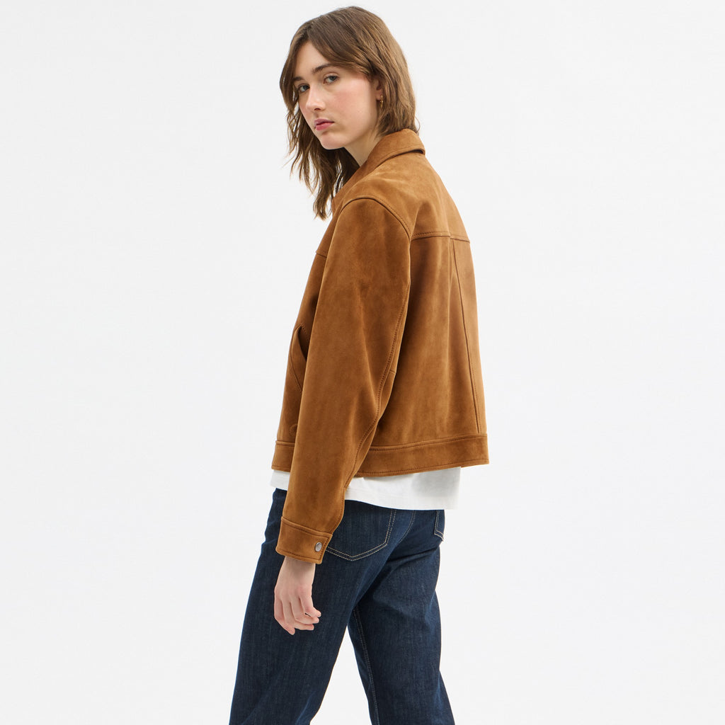 Coach Suede Jacket - Sepia (Women's)