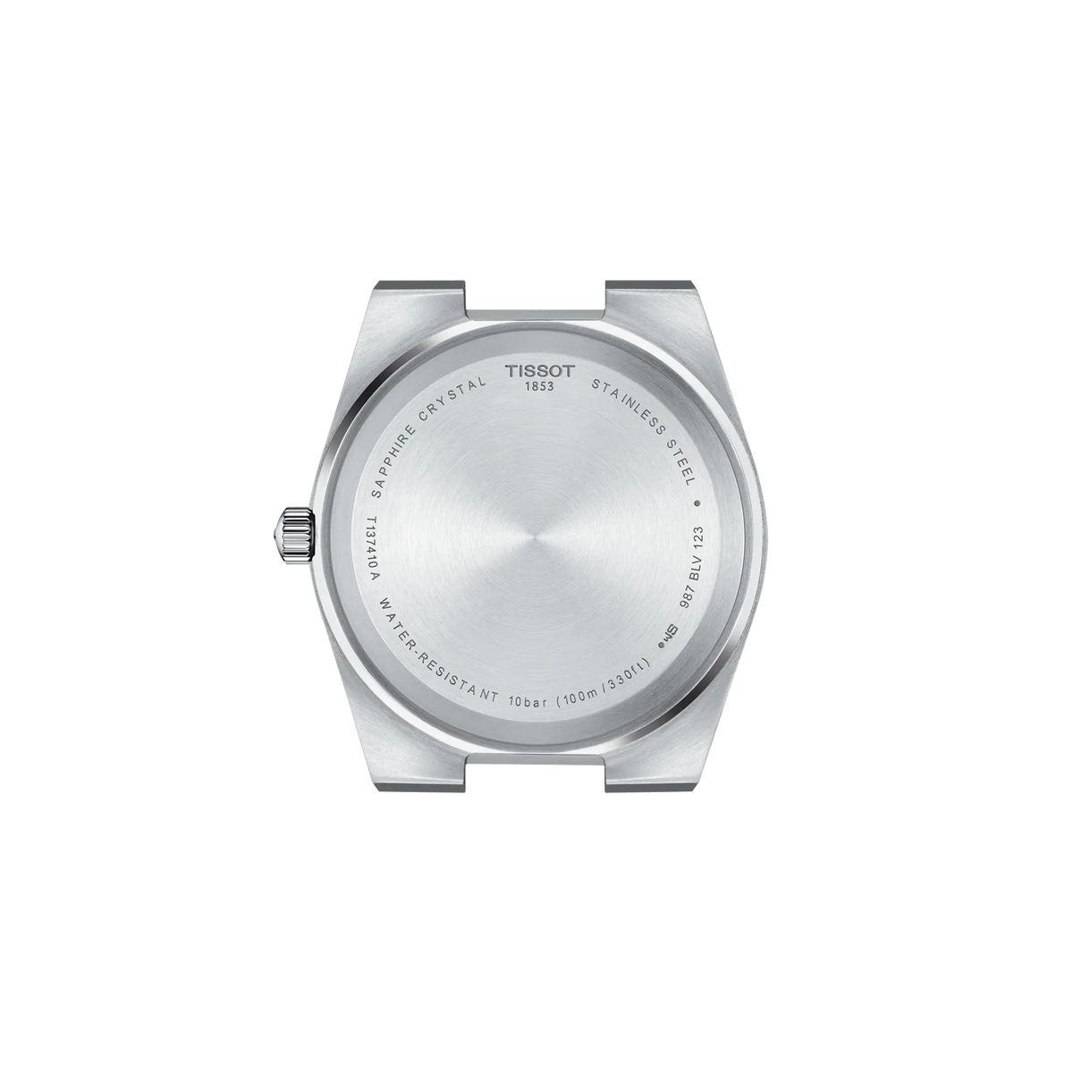 Back view of the watch case Tissot PRX 40mm