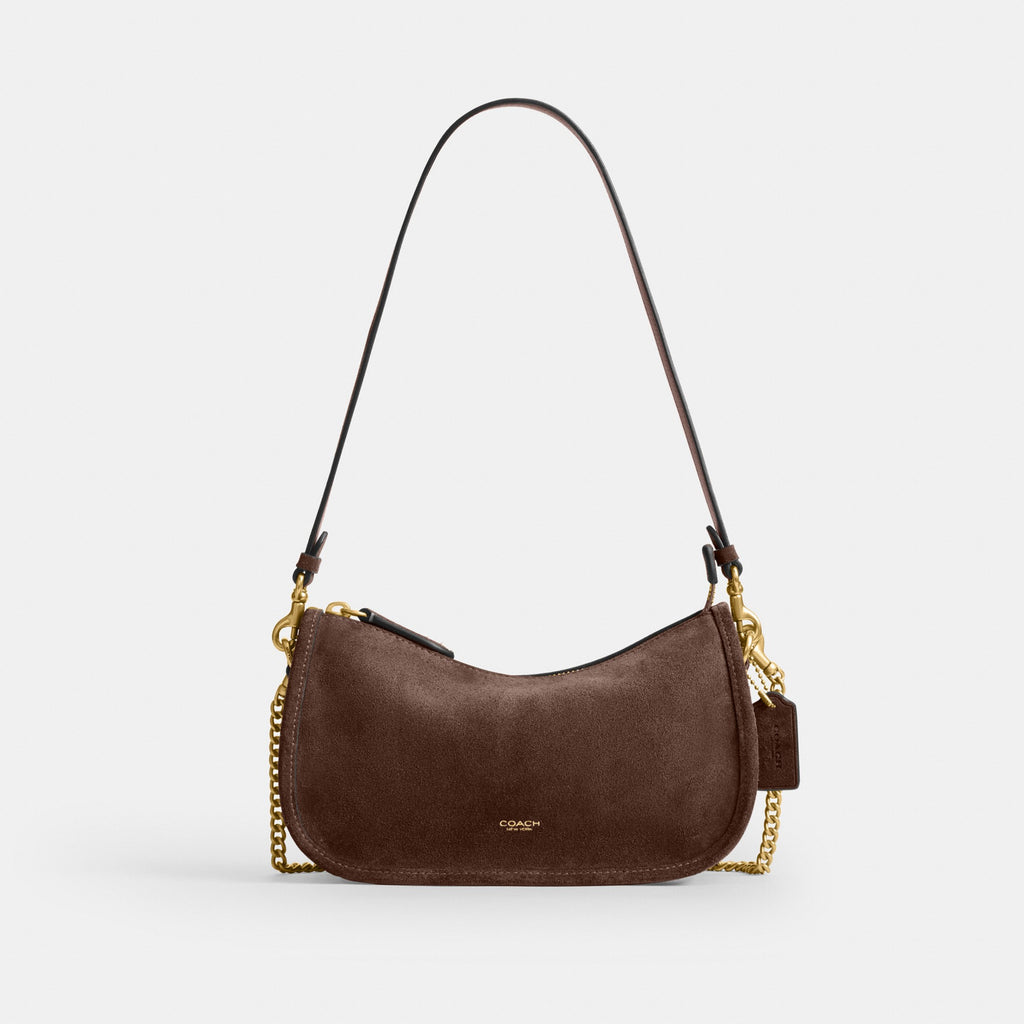 Coach Waverly Bag - Brass/Dark Chocolate (Women's)