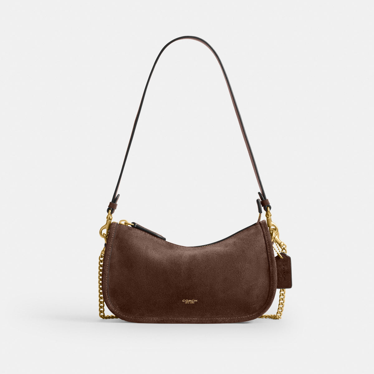 Coach Waverly Bag - Brass/Dark Chocolate (Women's)