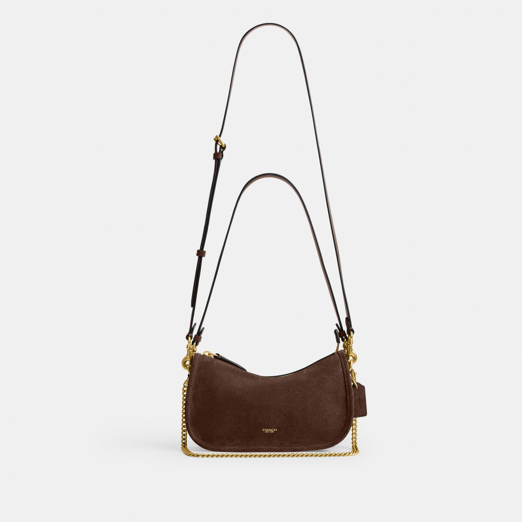 Coach Waverly Bag - Brass/Dark Chocolate (Women's)