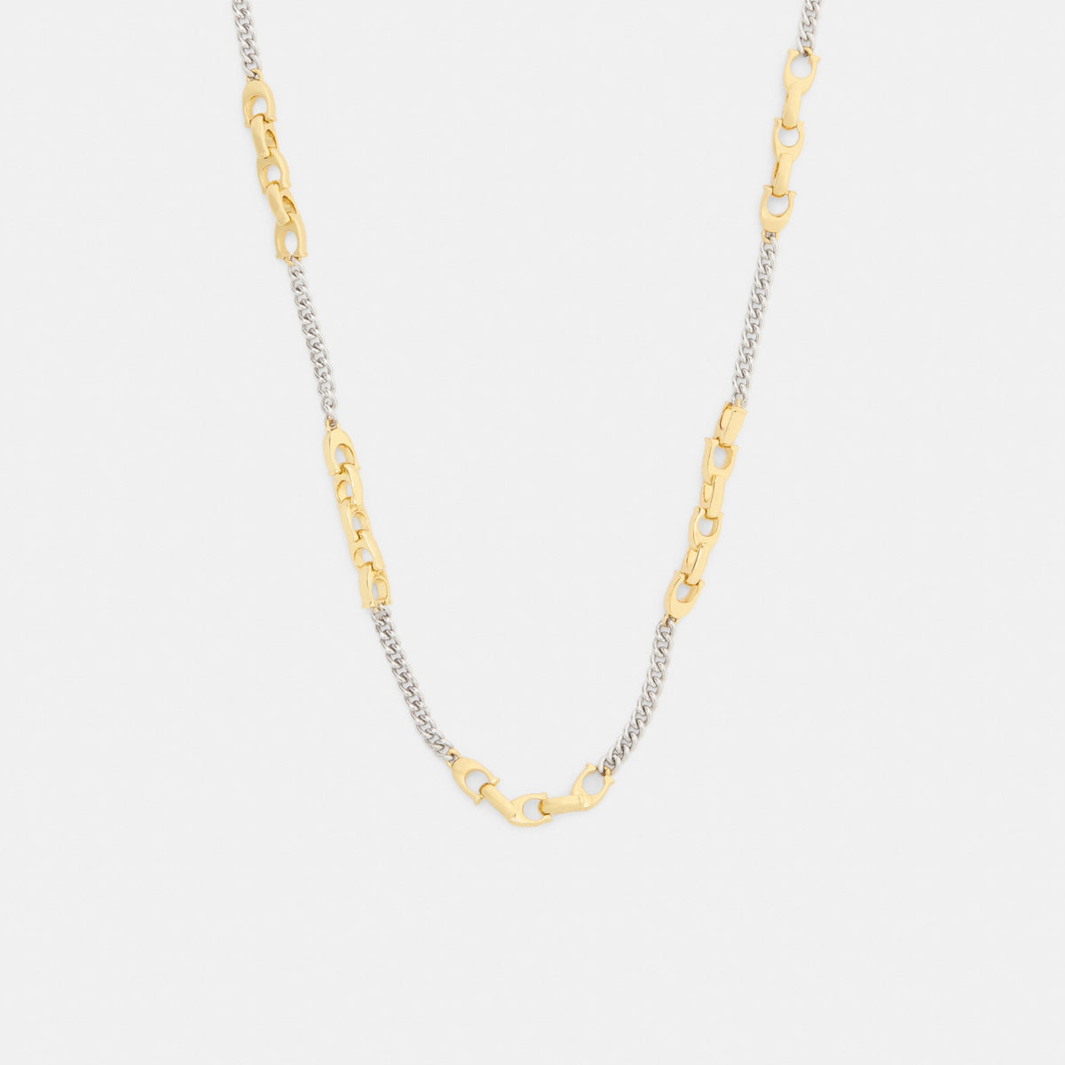 Coach Linked C Necklace - Gold/Silver (Women's)