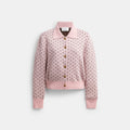 Coach Shrunken Heart Cardigan - Pink (Women's)