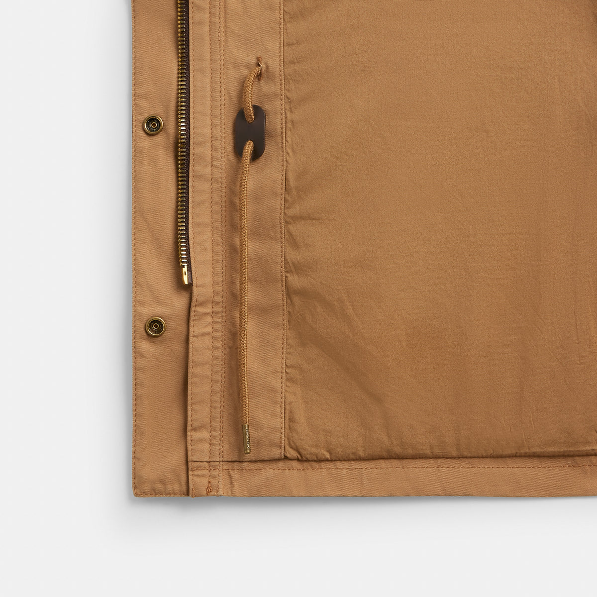 Coach Barn Jacket In Organic Cotton - Khaki (2)
