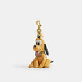 Coach Disney X Coach Pluto Collectible Bag Charm - Brass/Honeycomb Multi