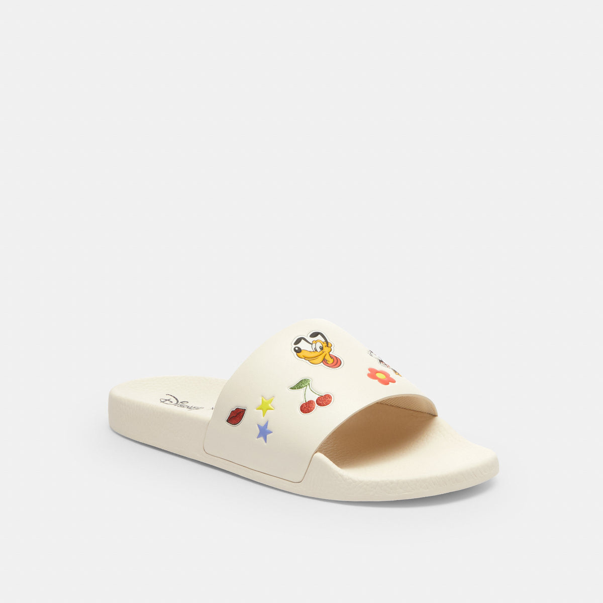 Coach Disney X Coach Udele Sport Slide With Sticker Print - Chalk