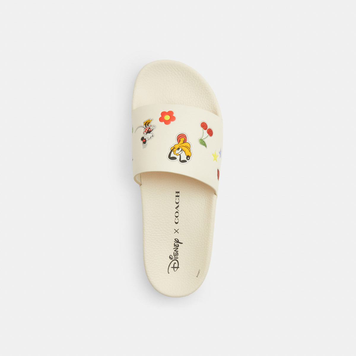 Coach Disney X Coach Udele Sport Slide With Sticker Print - Chalk (3)