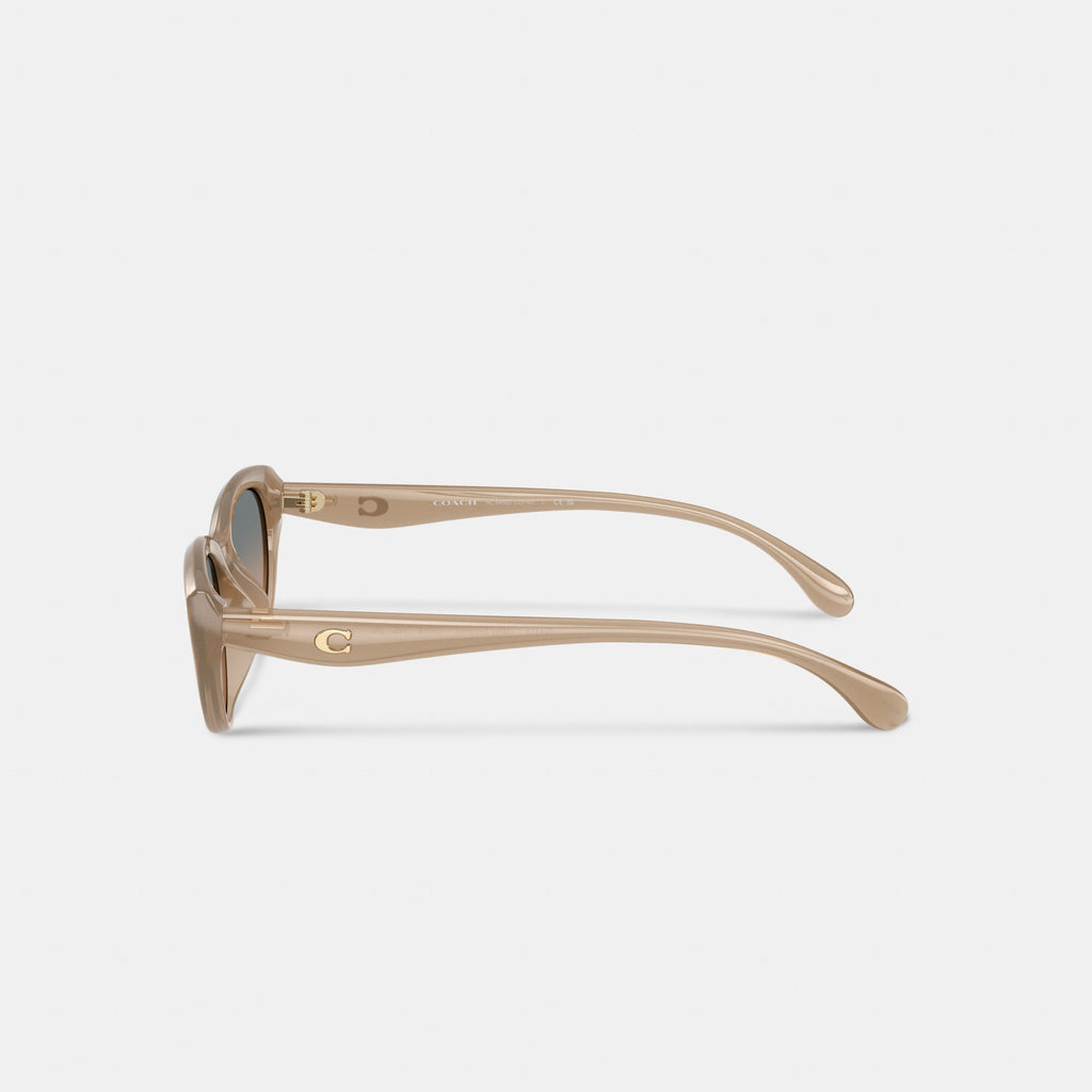 Coach C Hardware Oval Cat Eye Sunglasses - Toasted Sesame (3)