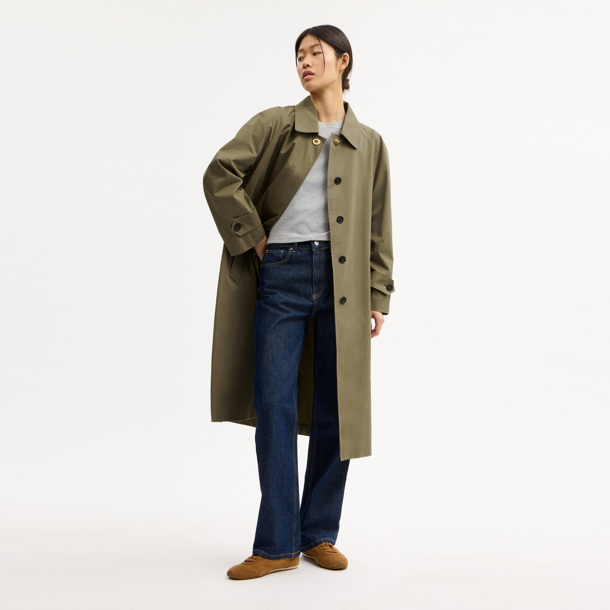 Coach Lightweight Trench Coat - Ash (Women's)