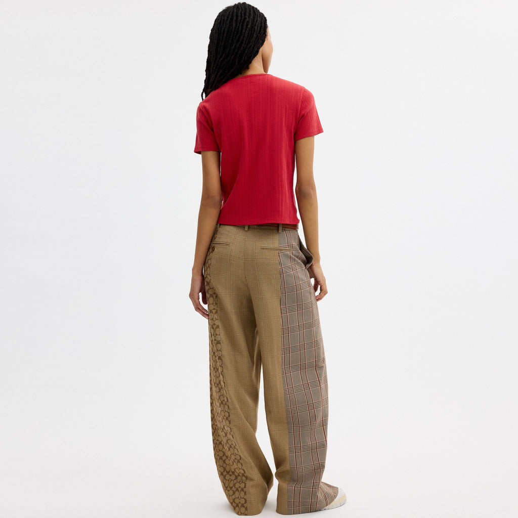 Coach Pointelle T-Shirt - Scarlet (Women's)