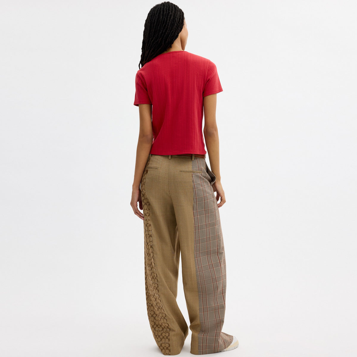 Coach Pointelle T-Shirt - Scarlet (Women's)