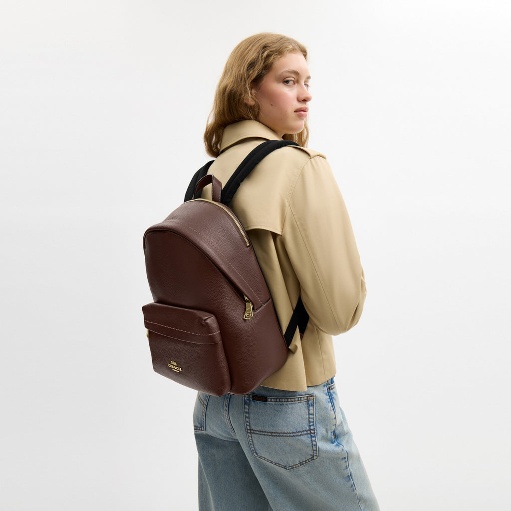 Coach Taylor Small Backpack - Gold/Maple (Women's)