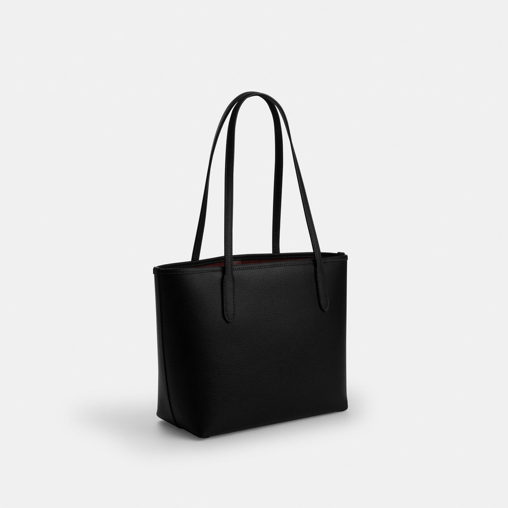 Coach Medium City Tote Bag - Gold/Black (Women's)