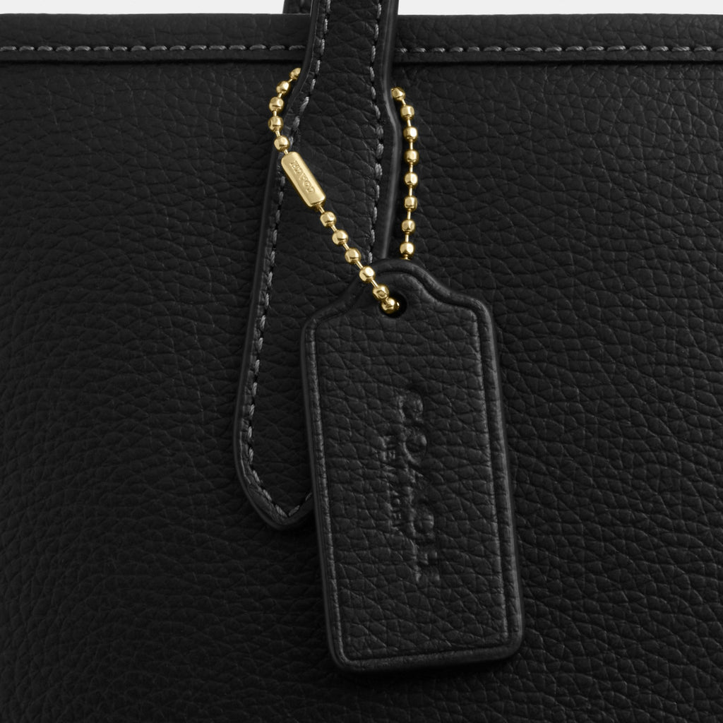 Coach Medium City Tote Bag - Gold/Black (Women's)