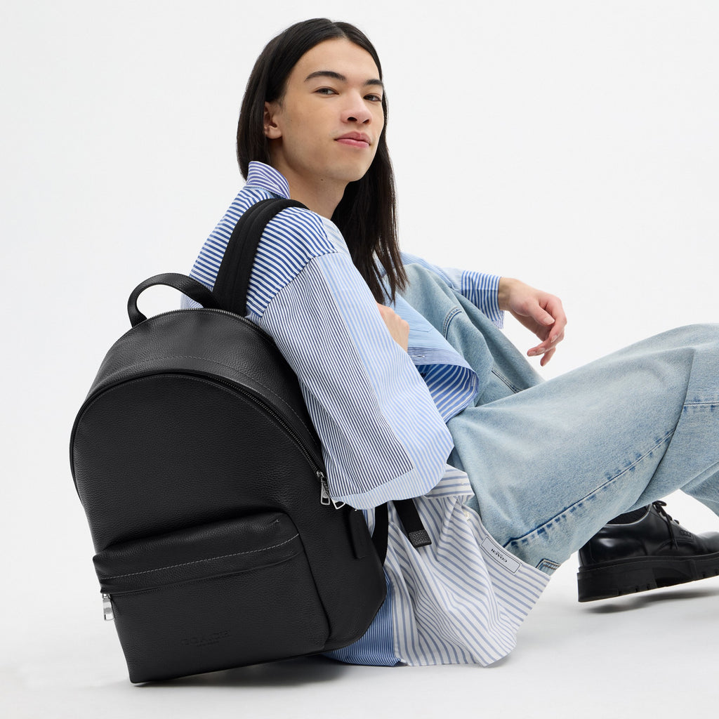 Coach Taylor Backpack - Silver/Black