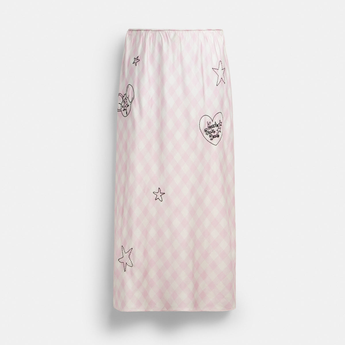 Coach Coach | Brain Dead Embroidered Slip Skirt - Light Pink (Women's)