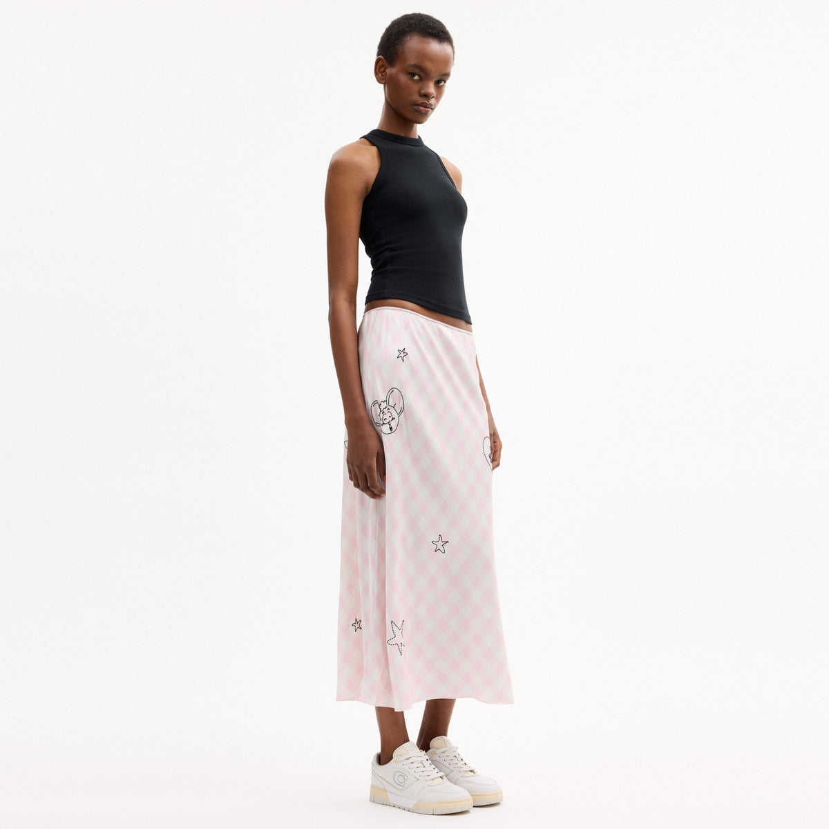 Coach Coach | Brain Dead Embroidered Slip Skirt - Light Pink (Women's)