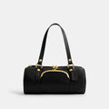 Coach Kisslock Barrel Bag - Brass/Black