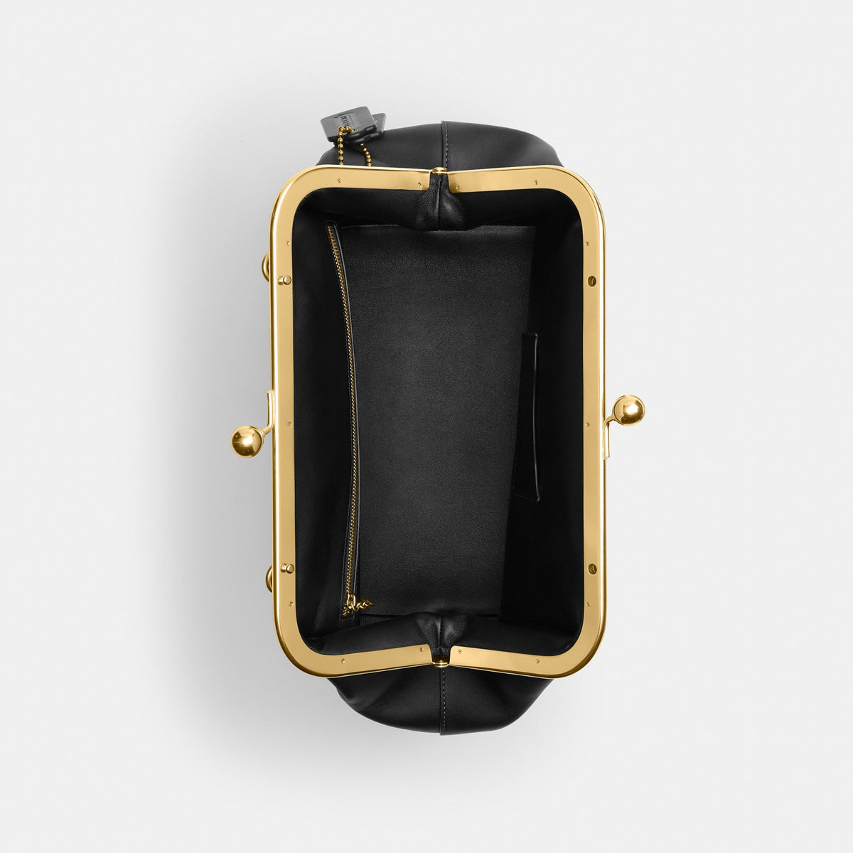 Coach Kisslock Frame Bag 27 - Brass/Black (Women's)