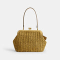 Coach Kisslock Frame Bag 27 - Brass/Muted Olive (Women's)