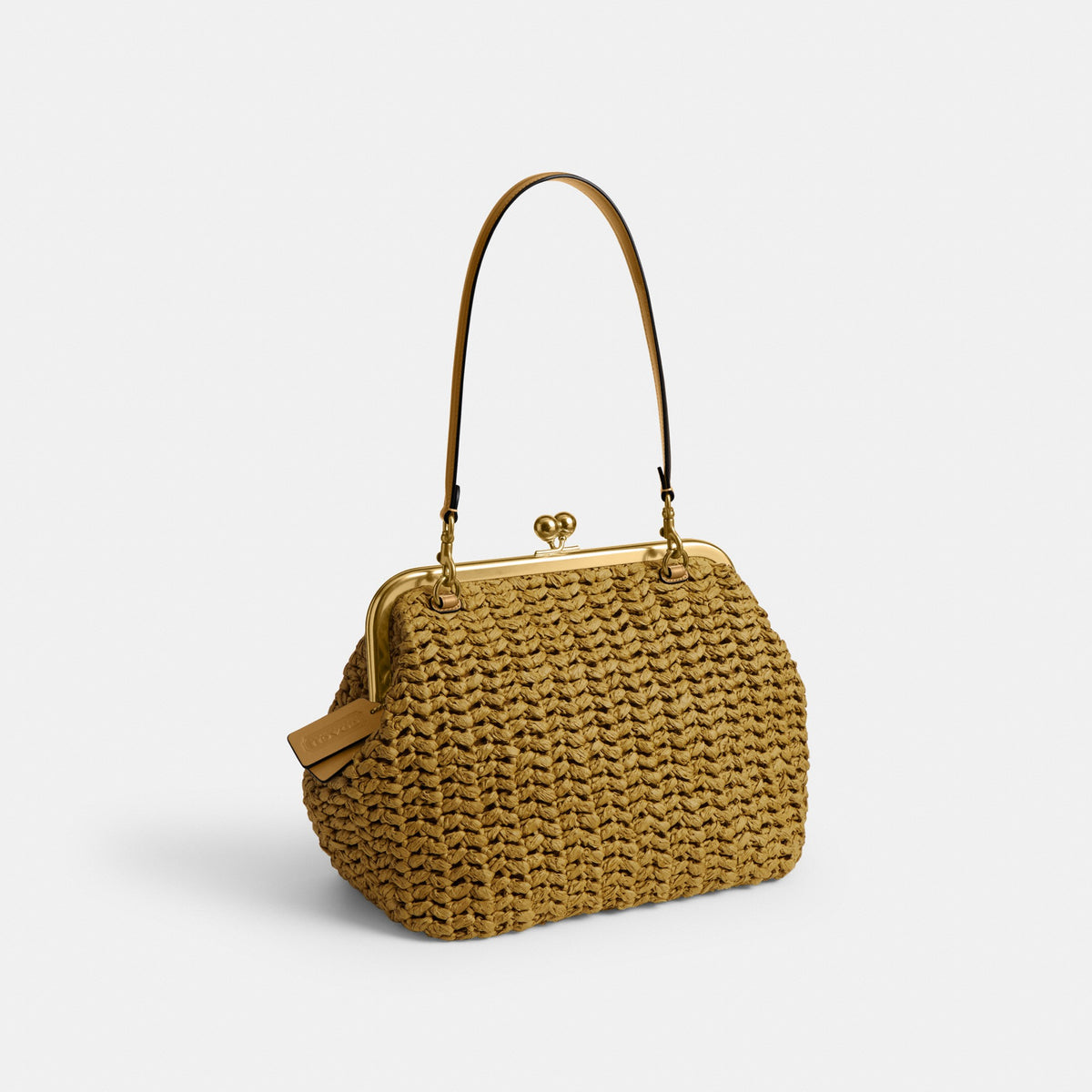 Coach Kisslock Frame Bag 27 - Brass/Muted Olive (Women's)