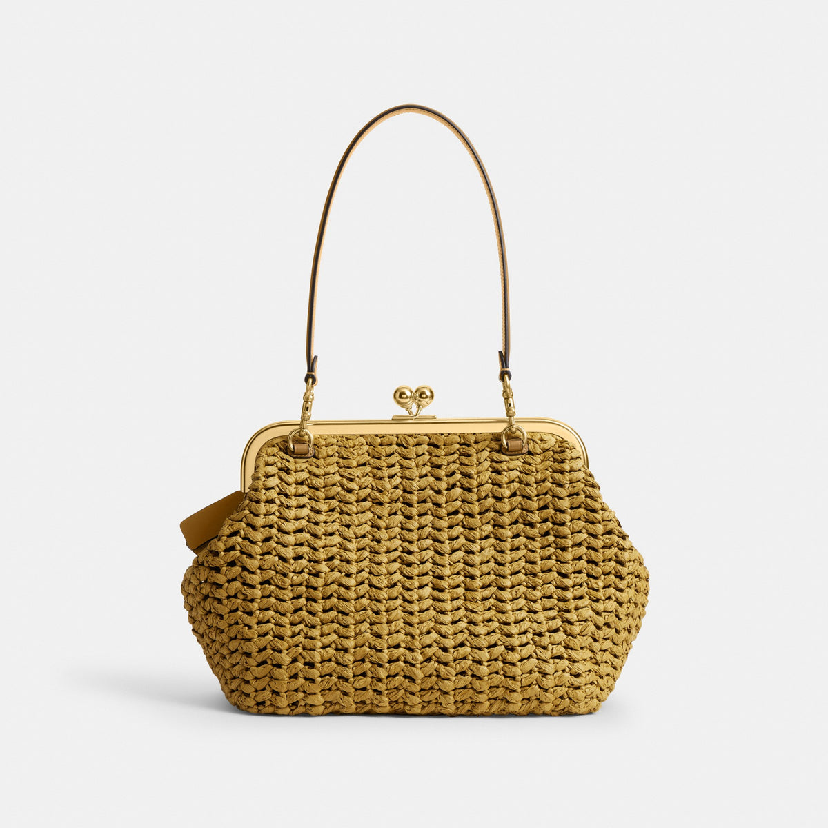 Coach Kisslock Frame Bag 27 - Brass/Muted Olive (Women's)