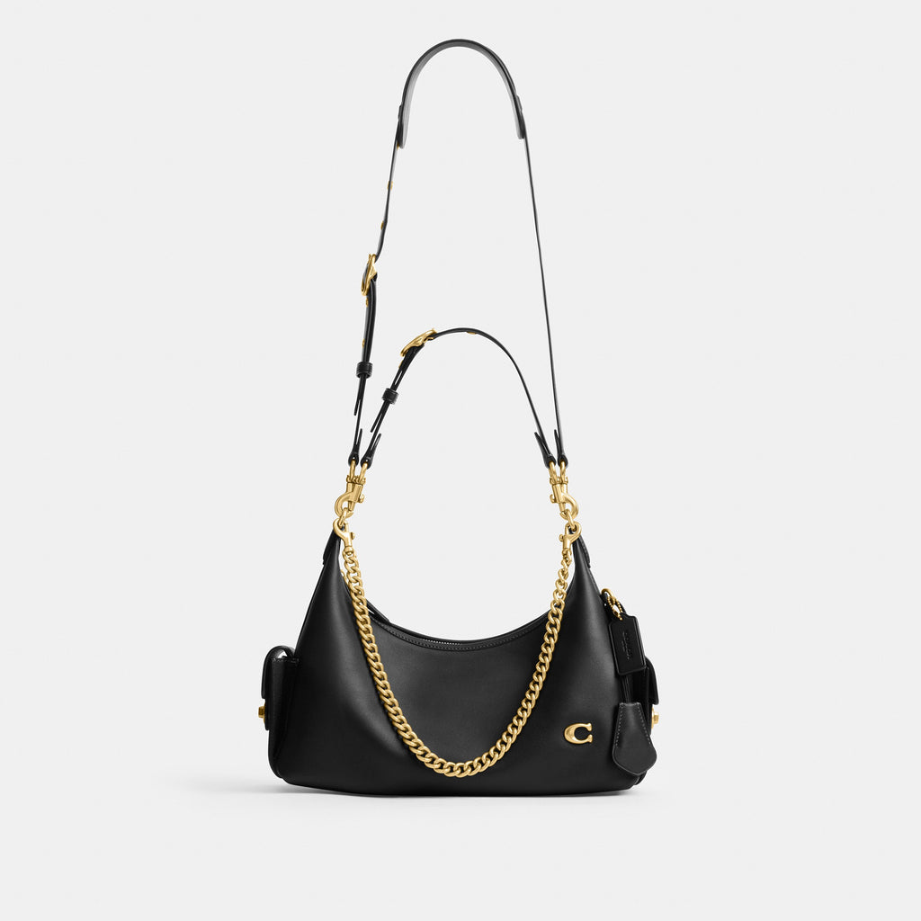 Coach Pocket Juliet Bag 30 - Brass/Black (10)
