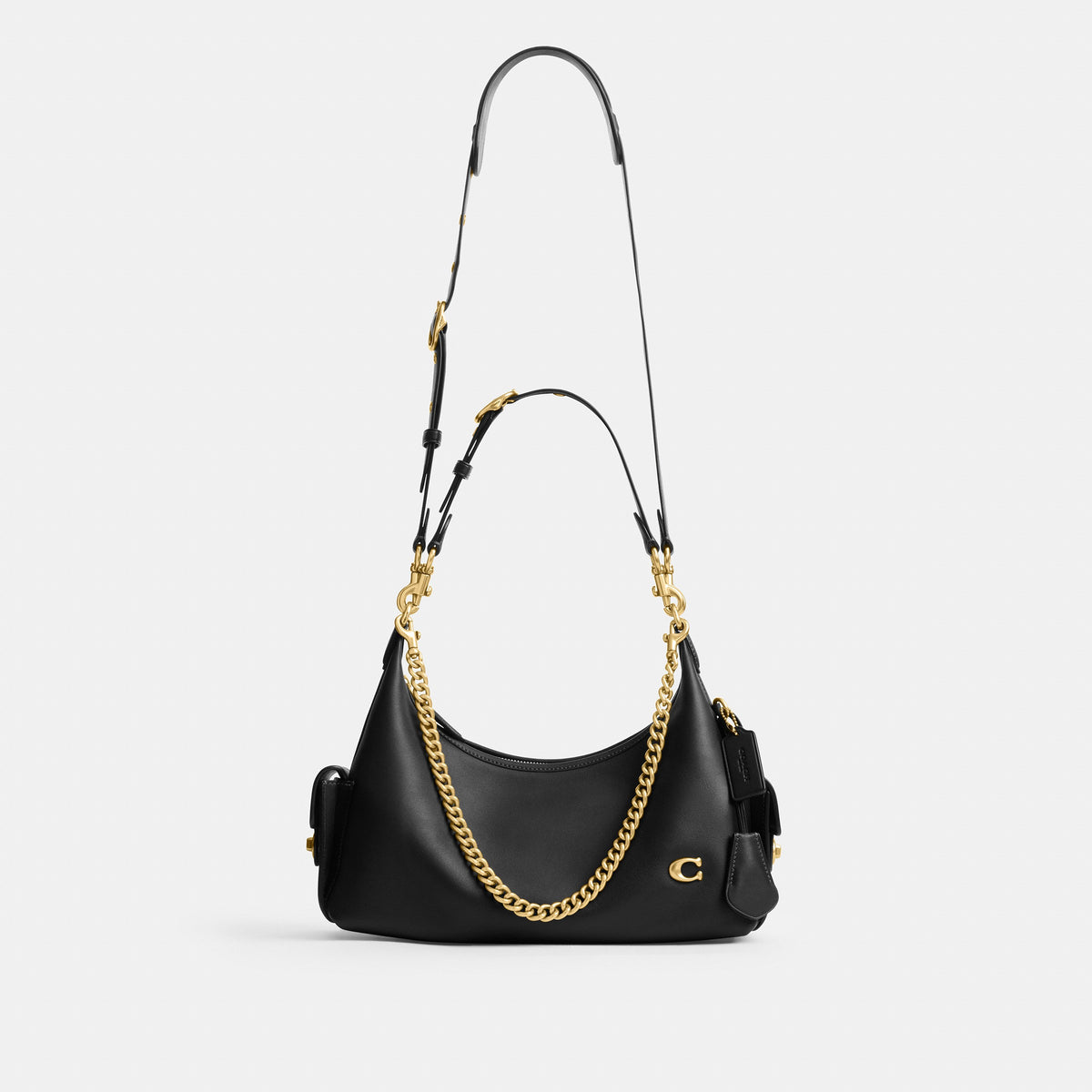 Coach Pocket Juliet Bag 30 - Brass/Black (10)