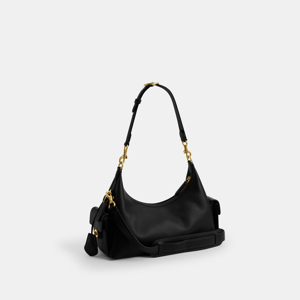Coach Pocket Juliet Bag 30 - Brass/Black (2)