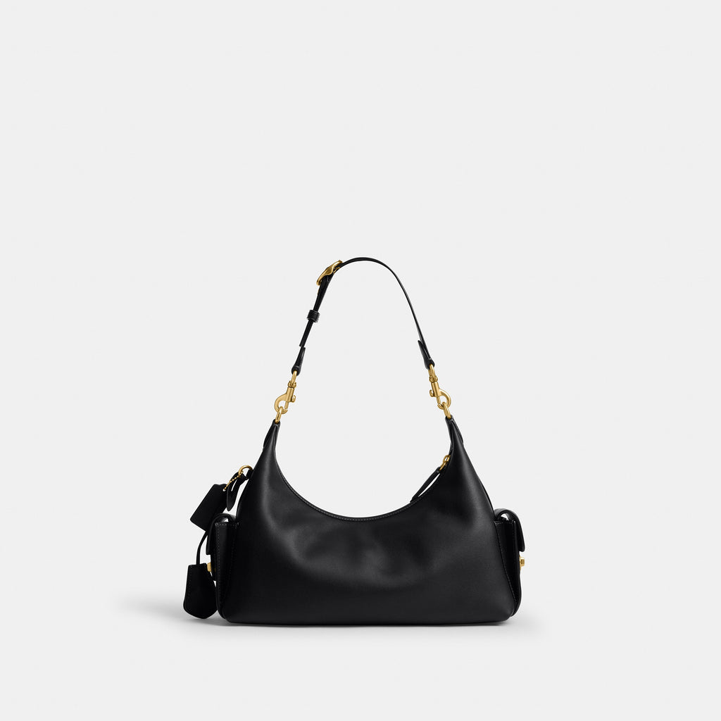 Coach Pocket Juliet Bag 30 - Brass/Black (6)