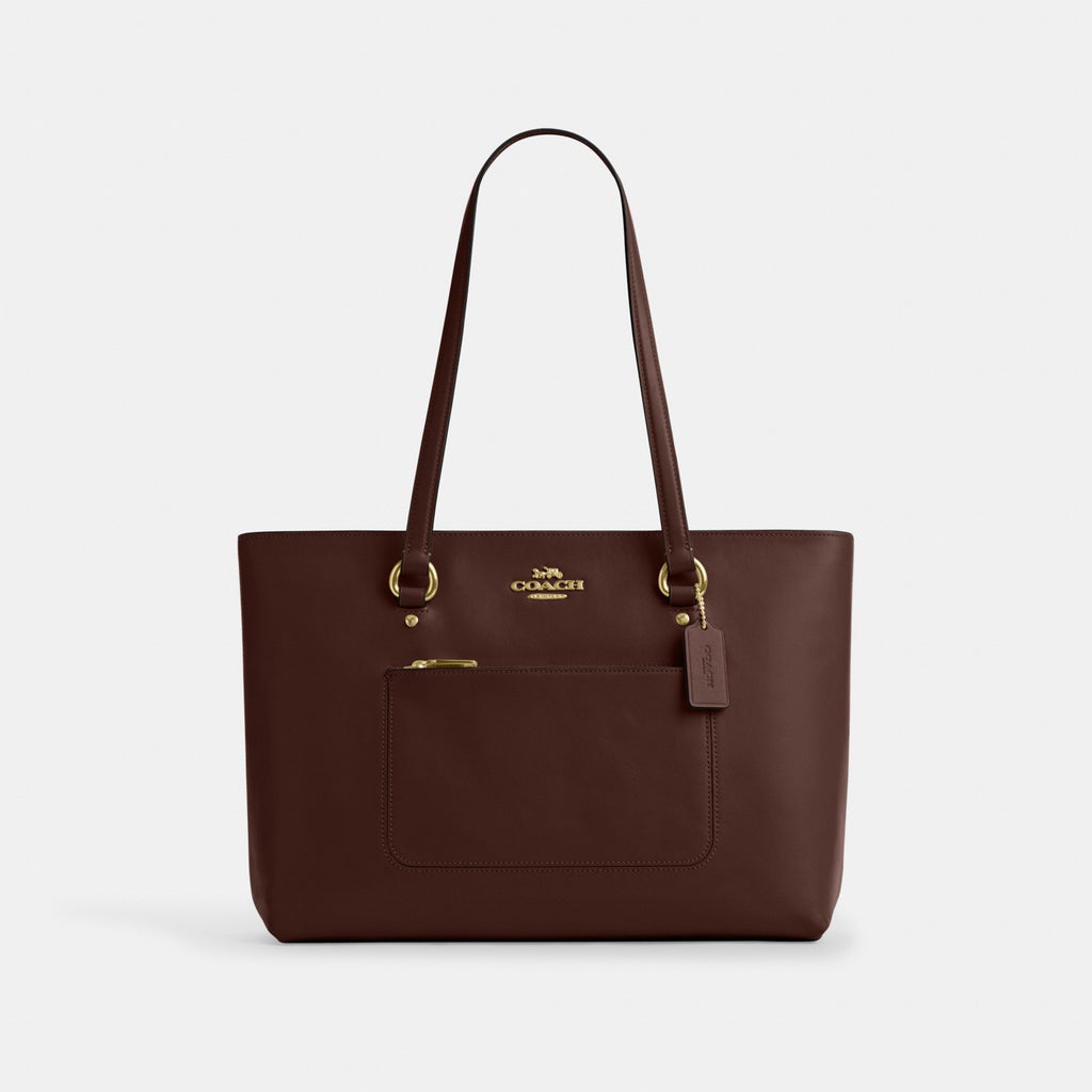Coach Station Tote Bag - Gold/Maple (Women's)