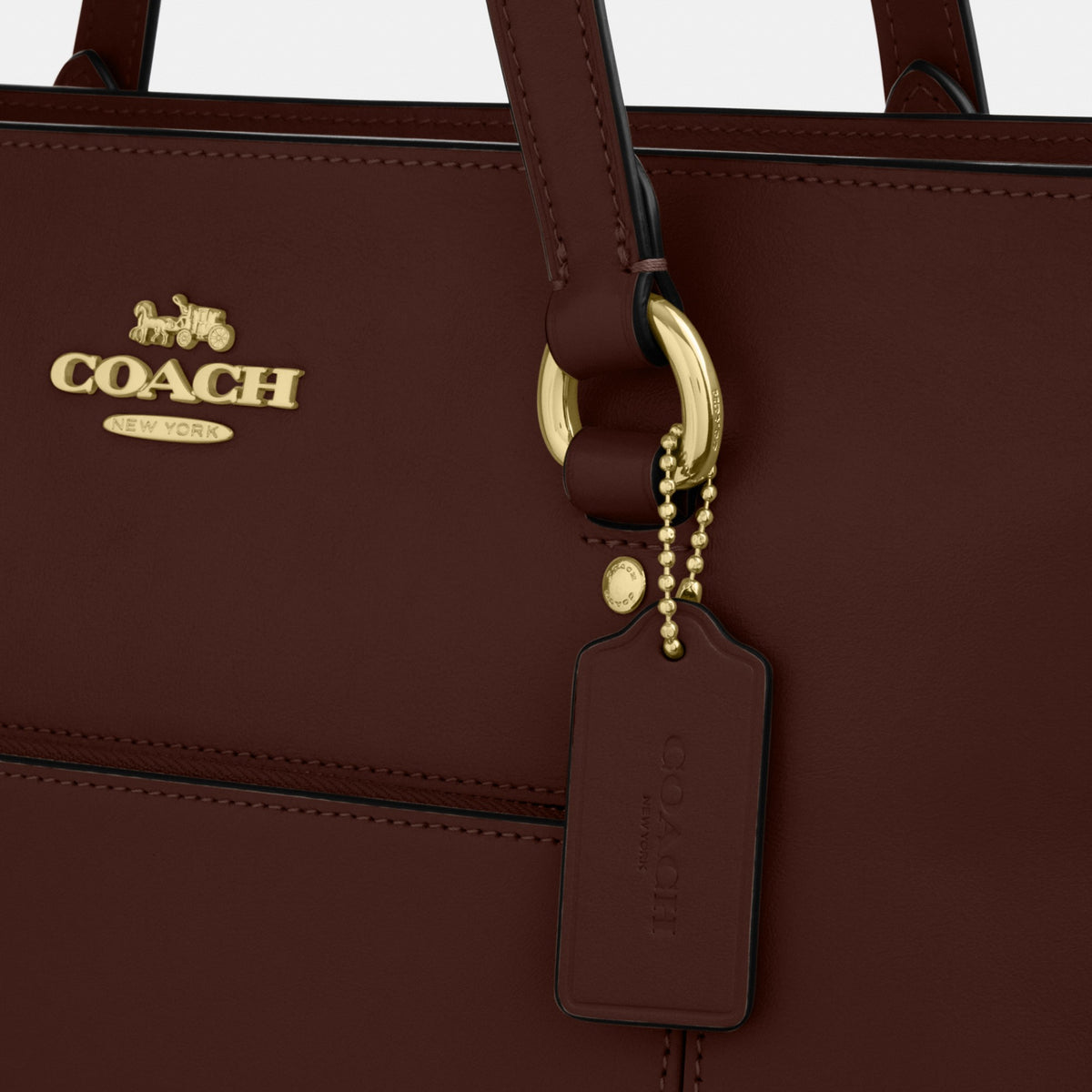 Coach Station Tote Bag - Gold/Maple (Women's)