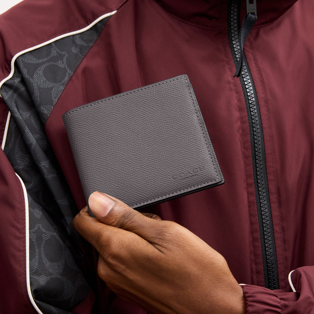 Coach ID Billfold Wallet - Graphite Gray (Men's)
