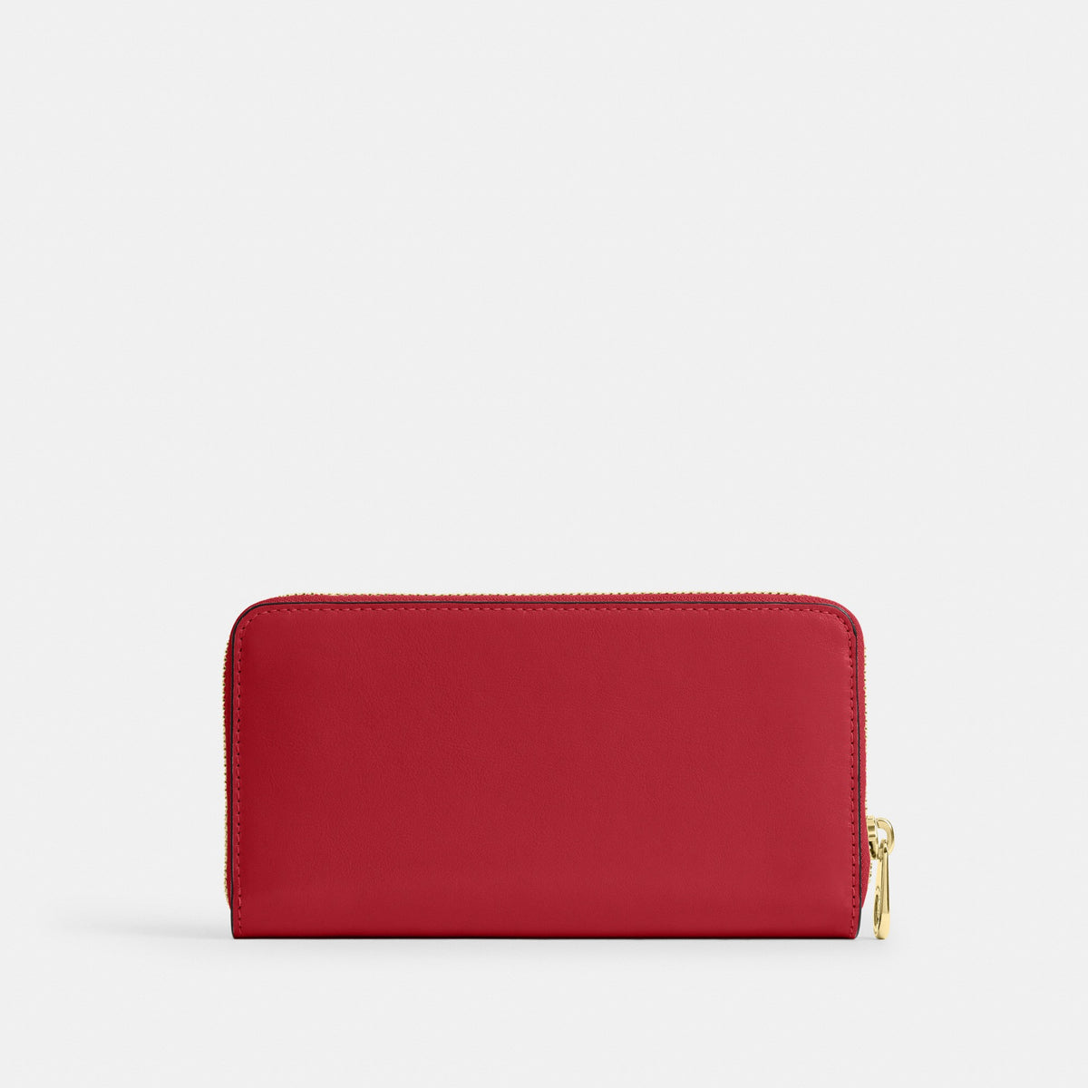 Coach Long Zip Around Wallet - Gold/Poppy (Women's)