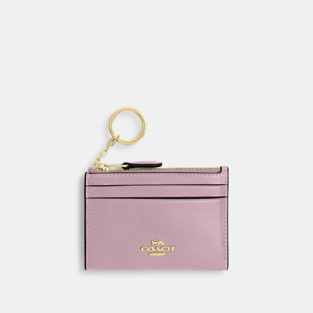 Coach Mini Skinny ID Case - Gold/Carnation (Women's)