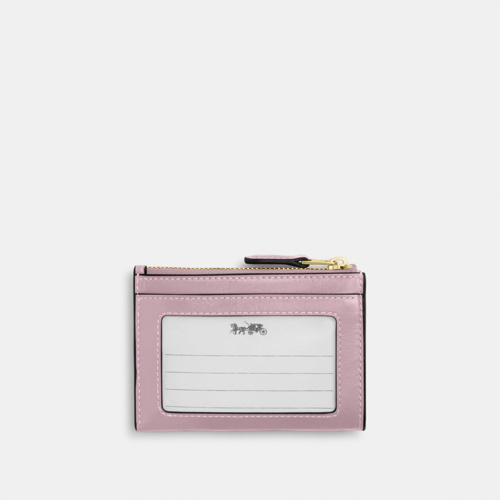 Coach Mini Skinny ID Case - Gold/Carnation (Women's)